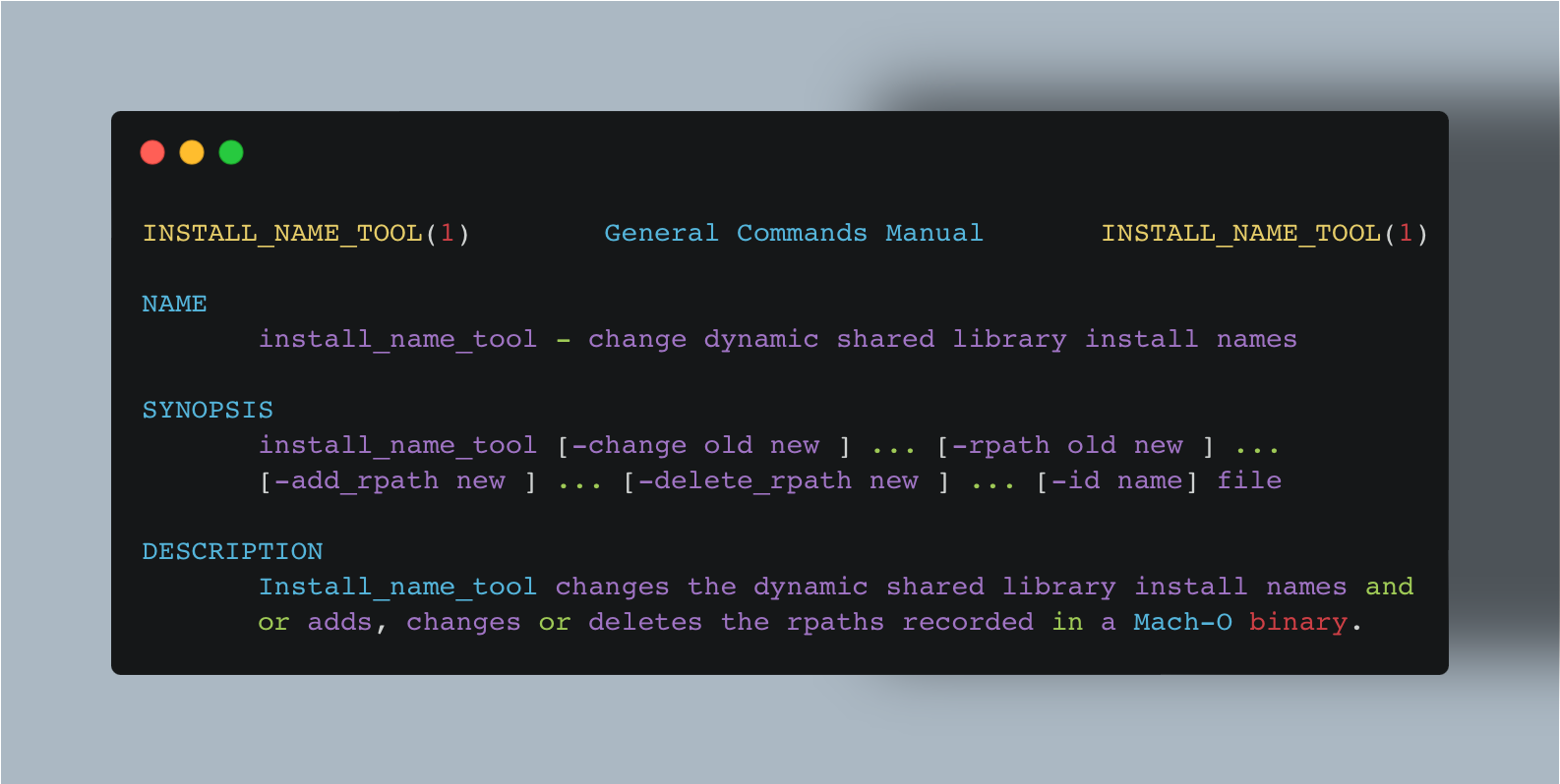 install_name_tool man page